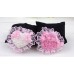 Beautiful Heart/ Bear Shape - Pink/ White Hair Clips **BUY 1 FREE 1**